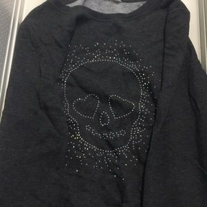 Dark gray sweatshirt